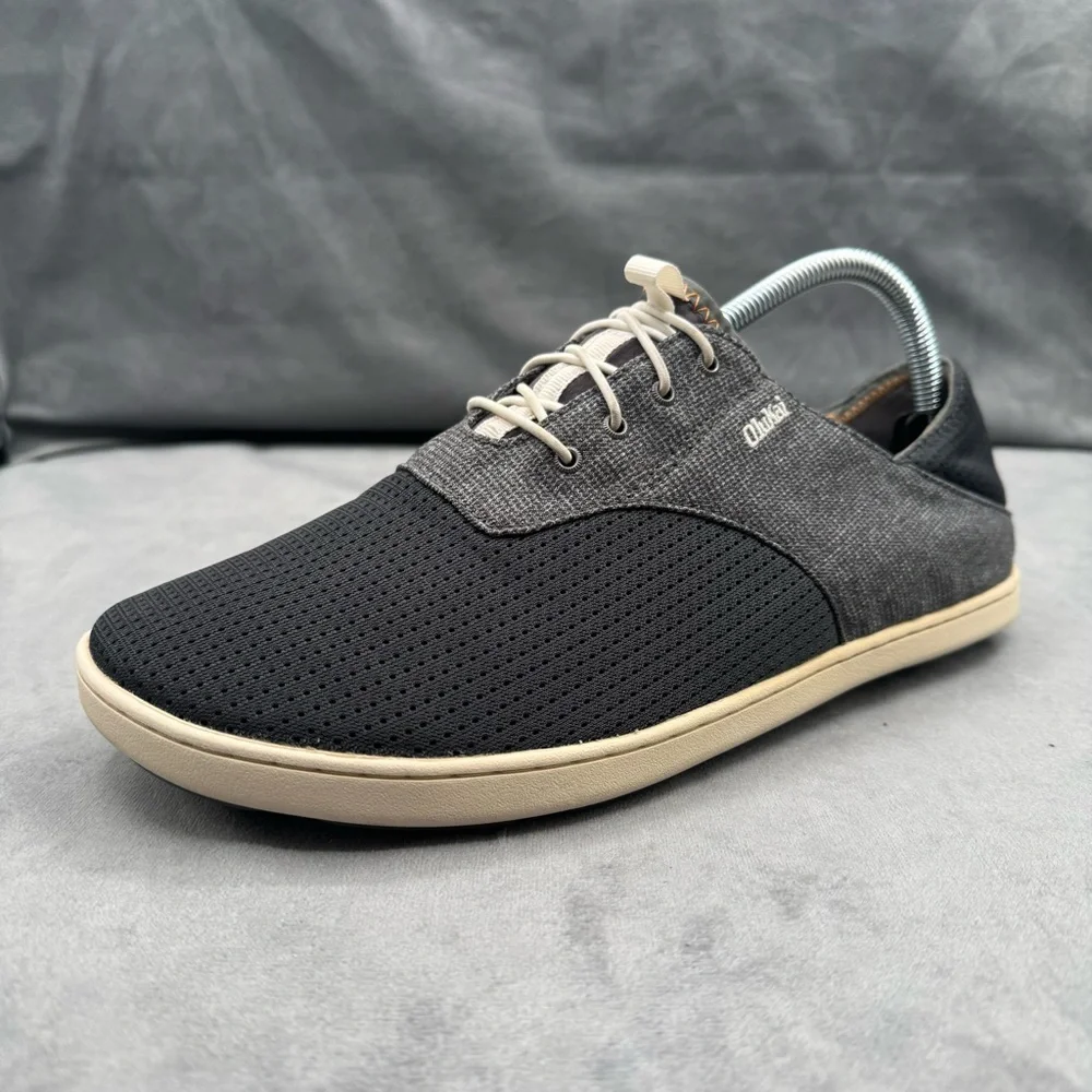 OluKai Nohea Moku Men’s‎ Size 9 Blue Gray No-Tie Boat Shoes Sneakers - Picture 5 of 14